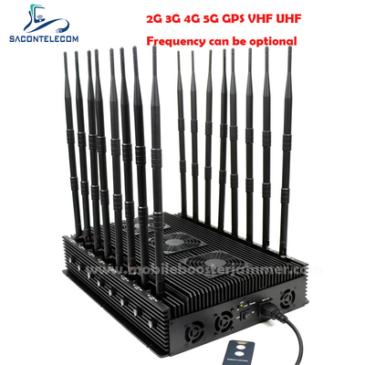 Regulowany GPS Lojack Signal Jammer 110w 16 Antenny Wewnętrzny Desktop