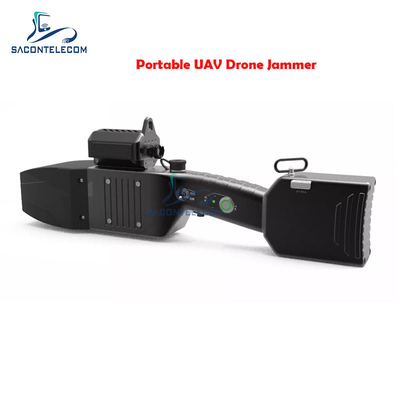 80wh UAV Drone Signal Jammer Zmuszone lądowanie 1,3km IP66 2,4Ghz 5,8Ghz