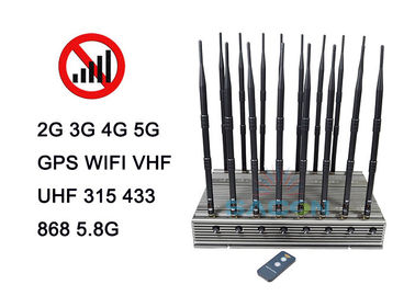 16 anten 5G urządzenie blokujące sieć 5-8w Każdy pas 315Mhz 433Mhz VHF UHF Wszystkie GPS